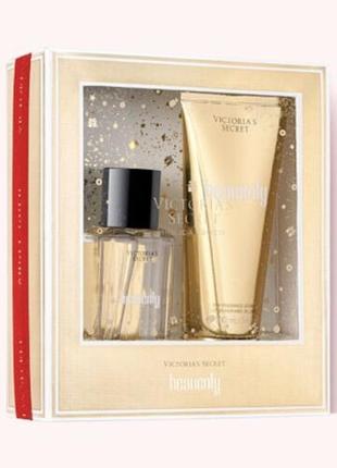 Victoria's secret heavenly gift set fragrance mist & lotion holiday подарунковий набір