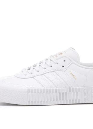 Женские кроссовки adidas samba white 39-403 фото