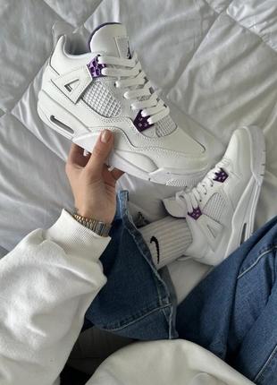 Air jordan 4 retro “white/violet”