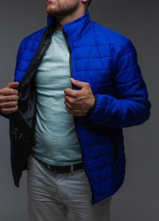 Куртка демисезонная, голубая2 фото