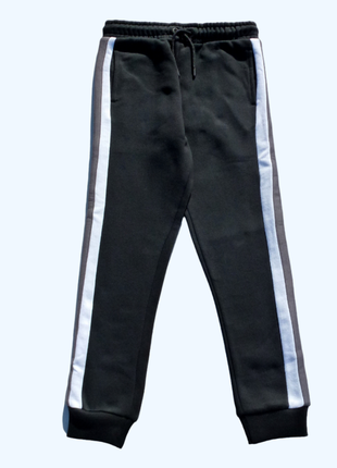 Спортивний костюм george на флісі, чорний зі вставками6 фото