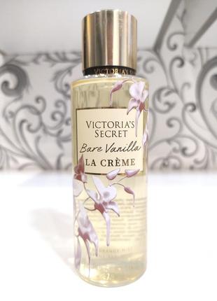 Парфюмированный спрей мист для тела в стиле victoria secret bare vanilla la crema 250 мл