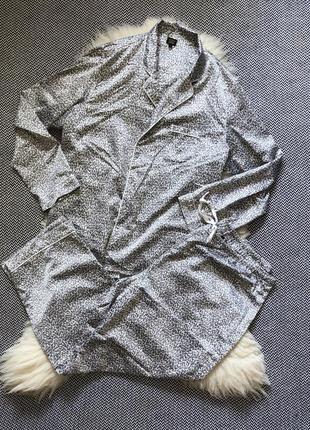 Пижама simply bare janet reger домашний костюм набор рубашка анималистический принт леопардовый атлас сатин атласный сатиновый9 фото