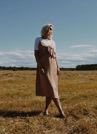 Меди сарафан h&amp;m с оборками.