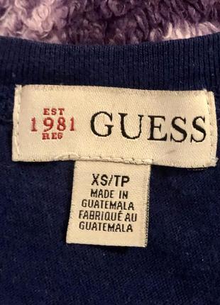 Синяя футболка guess3 фото