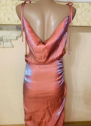 Платье макси-мини-миди трансформер атлас вискоза5 фото