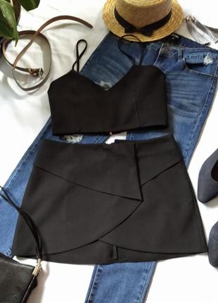 Жіноча спідниця міні pull&bear розмір м чорний 2