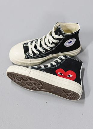 Кеди comme des garcons play x converse