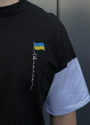 Костюм ukraine чоловічий шорти+футболка чорний. літній набір спортивний2 фото