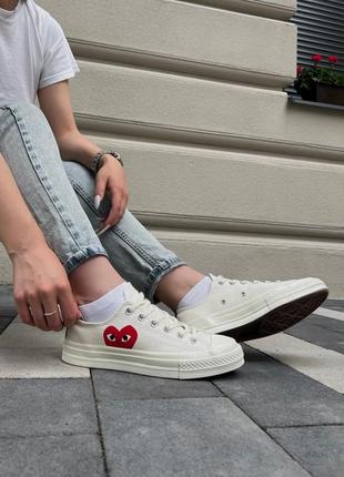 Кеди garcons play x converse low white5 фото