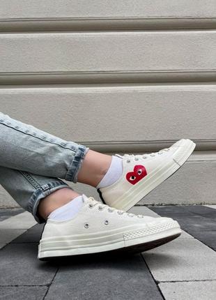 Кеди garcons play x converse low white10 фото