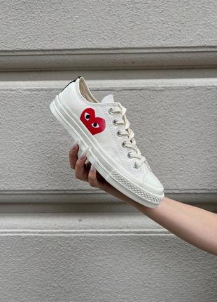 Кеди garcons play x converse low white2 фото