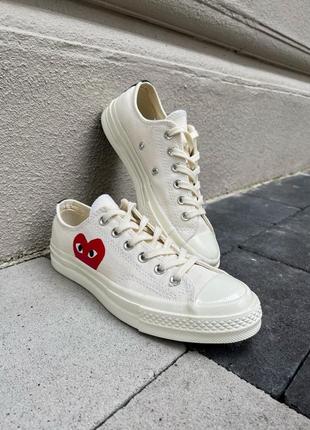 Кеди garcons play x converse low white1 фото