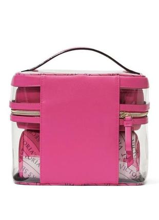 Косметичка 4в1 victoria's secret 4-in-1 train case pink swirl3 фото