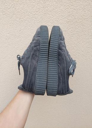 Кроссовки puma x fenty rihanna velvet "glacier grey"5 фото