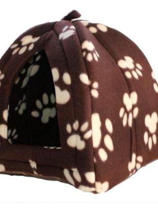 Мягкий домик для собак и кошек pet hut brown