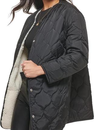 Женское двустороннее пальто levi's1 фото