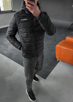 Мужская куртка adidas черная весна\осень9 фото