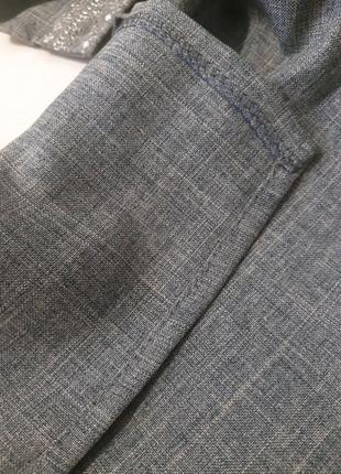 Рубашка вышиванка мужская лен для пары хаки s m l xl 2xl 3xl7 фото