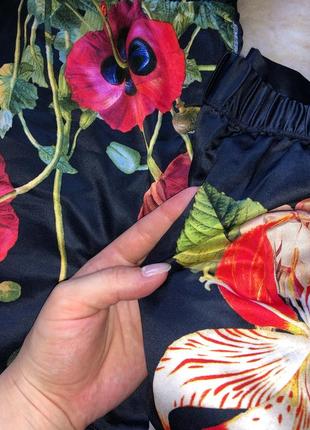 Ted baker пижама домашняя набор костюм атласный сатиновый атлас сатин цветочный бретели6 фото