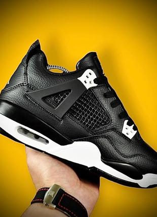 Nike air jordan retro 4 black &amp; white