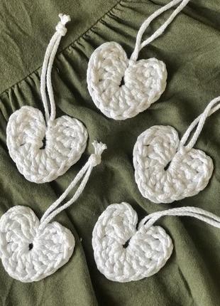 Набір прикрас в'язаних гачком, ручна робота, новорічний декор на ялинку, різдвяні еко...