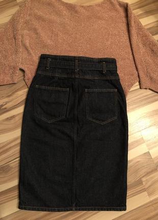 Суперовая джинсовая юбка-карандаш mango🥭 (испания🇪🇸)9 фото
