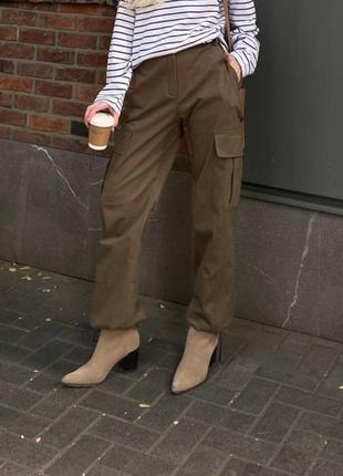 Идеальные карго цвет хаки