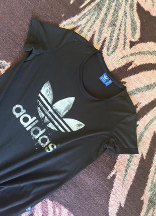 Adidas big logo футболка спортивная женская оригинал бы у5 фото