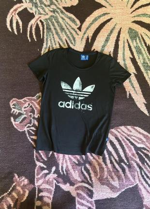 Adidas big logo футболка спортивна жіноча оригінал б у