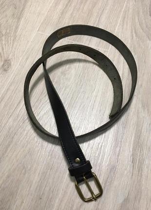 Натур. кожаный ремень шоколад 90-110 см