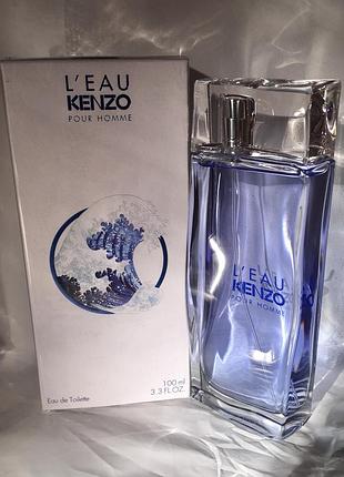 Kenzo l'eau pour homme туалетная вода 100 ml мл франция цитрусовая древесная зеленая свежая мужская (духи парфюм для мужчин)2 фото