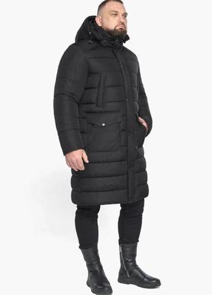 Чёрная удлиненная мужская классическая куртка braggart, оригинал5 фото