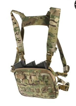 M-tac chest rig military elite multicam, військова сумка нагрудна мультикам, тактична плечова поясна сумка