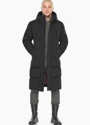 Чёрная зимняя куртка мужская braggart  dress code6 фото