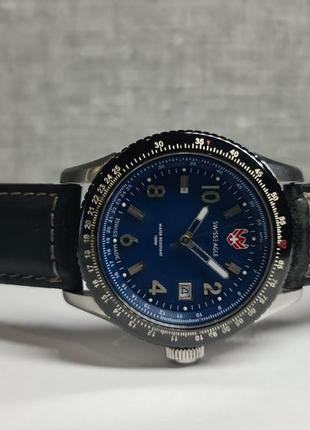 Чоловічий годинник часы swiss eagle se-9024-01 sapphire swiss made 43mm 100m2 фото