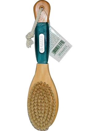 Масажна щітка для тіла з натуральної щетини, earth therapeutics, 1 шт.