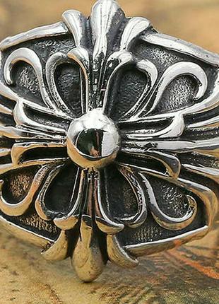 Мужское серебряное кольцо кельтский крест chrome hearts разъемное