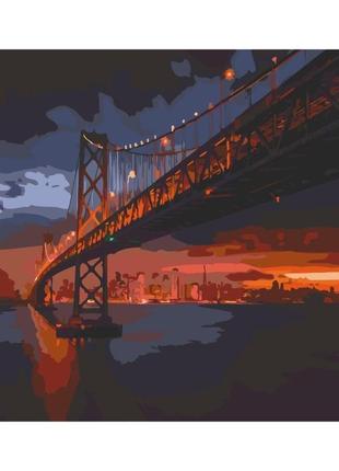 Картина по номерам art craft golden gate bridge 11003-ac 40х50см набор для росписи по цифрам