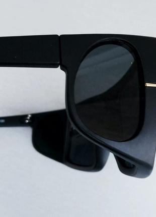Tom ford очки маска женские солнцезащитные черные с боковыми линзами7 фото
