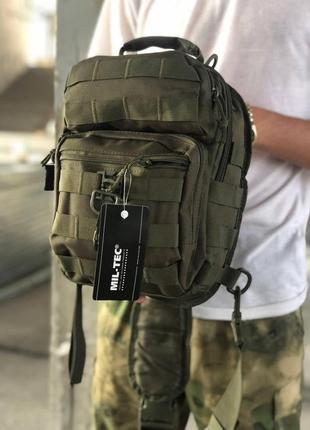 Тактический рюкзак однолямочный mil-tec® one strap assault 10л olive