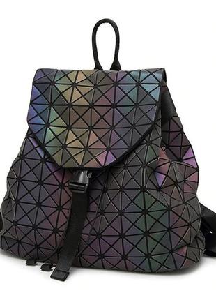 Модный рюкзак женский городской. яркий рюкзак хамелеон bao bao issey miyake. рюкзак для девочки2 фото