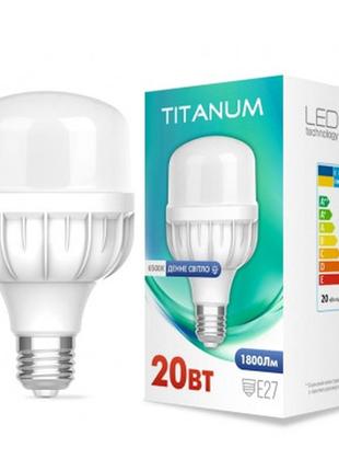 Лампочка titanum a80 20w e27 6500к (tl-ha80-20276)