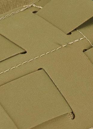 Тактичний підсумок m-tac на один магазин еластичний elite laser cut coyote військовий, армійський підсумок7 фото