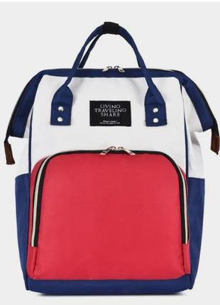 Сумка для мам, уличная сумка для мам и малышей, модная многофункциональная   traveling shar бордово-синий