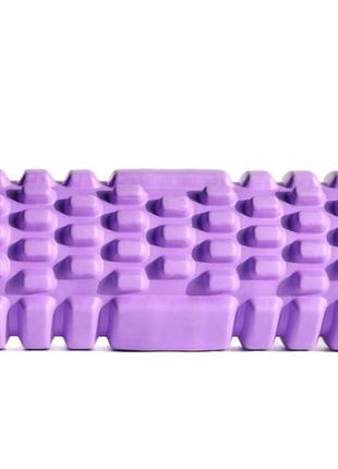 Массажный ролик standard фиолетовый (валик, роллер) мфр, 30 см