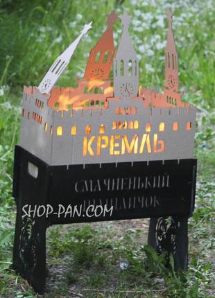 Мангал розбірний на 8 шампурів з індивідуальним гравіюванням - слава україні2 фото