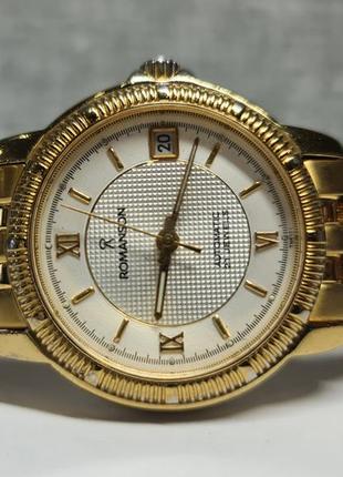 Чоловічий годинник часы romanson automatic sapphire 34.5 mm