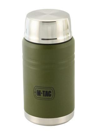 Термос військовий тактичний m-tac 750 мл харчовий армійський olive термос для їжі польовий з чашкою та ложкою