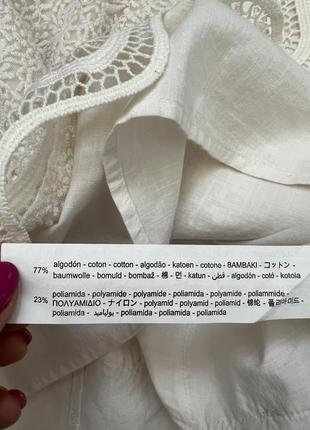Шкільна блуза, мереживна святкова zara на 11/13 років8 фото